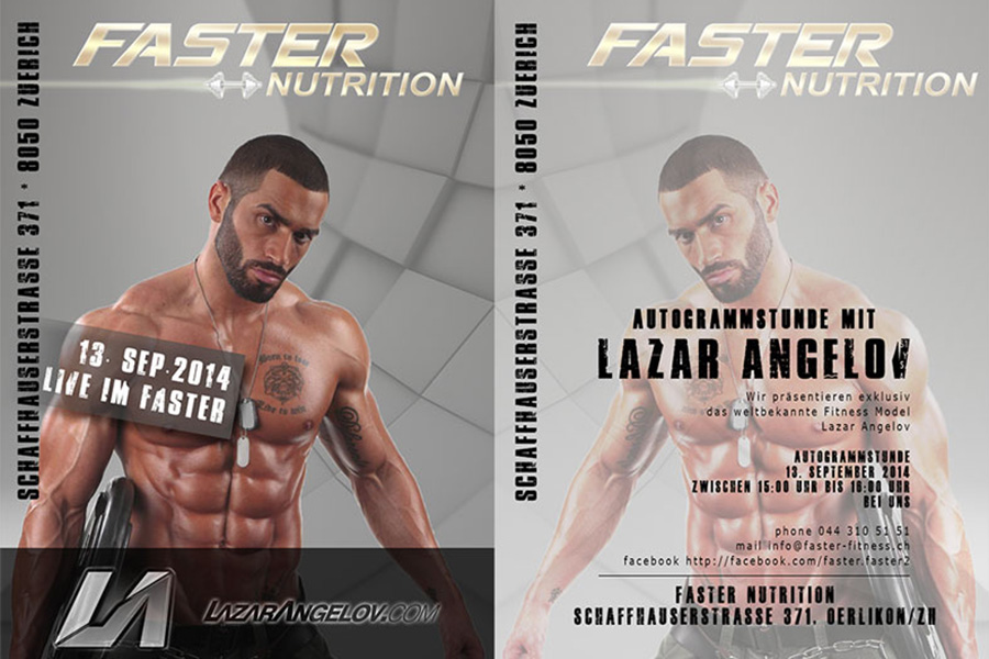 Faster Fitness - Angelov Lazar Event  Flyer